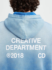 CREATIVE DEPT ZIP-HOODIE - FADED BLUE