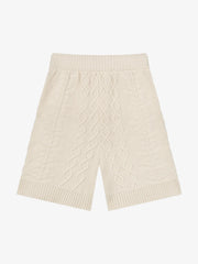ROUGH CABLE KNIT SHORTS