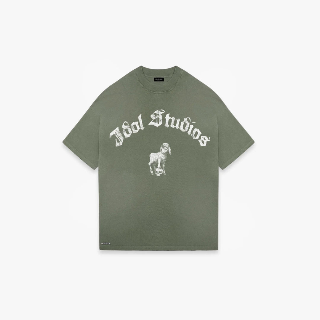 IDOL STUDIOS - AURA - WASHED GREEN T-SHIRT
