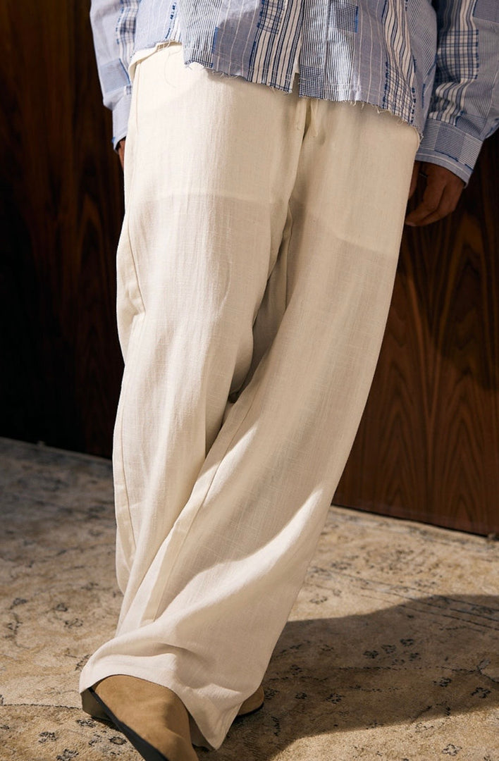 LESSTEN PANTS RELAXED WIDE OFF WHITE