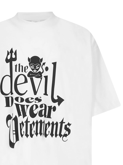 VETEMENTS DEVIL WHITE TEE
