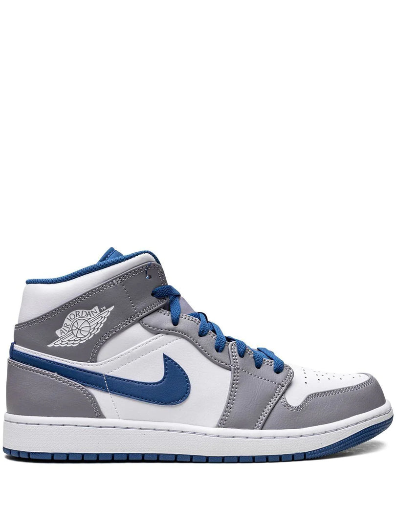 NIKE JORDAN 1 MID TRUE BLUE CEMENT
