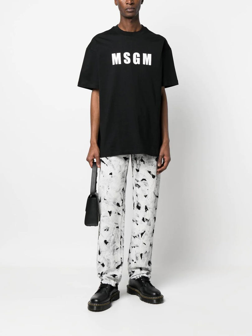 MSGM LOGO-PRINT T-SHIRT
