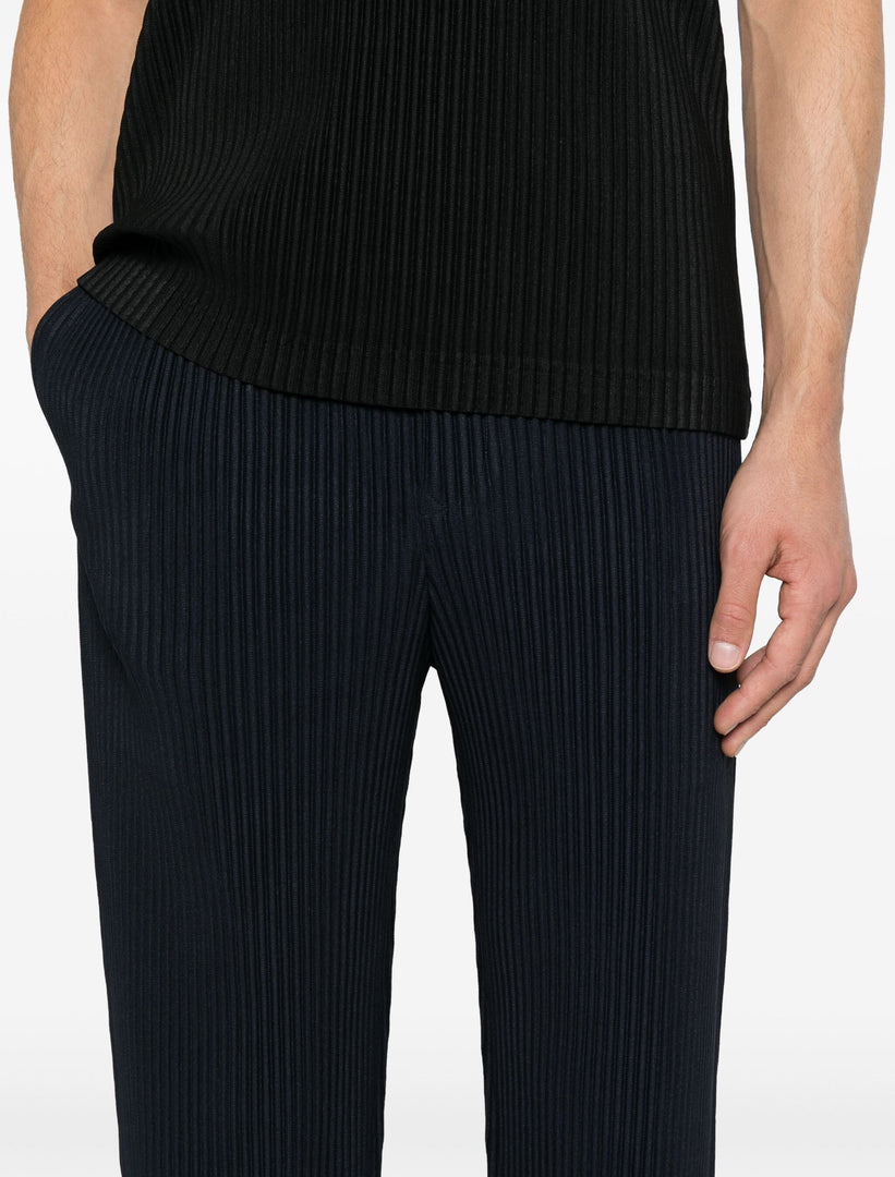 HOMME PLISSE ISSEY MIYAKE BLUE TROUSERS