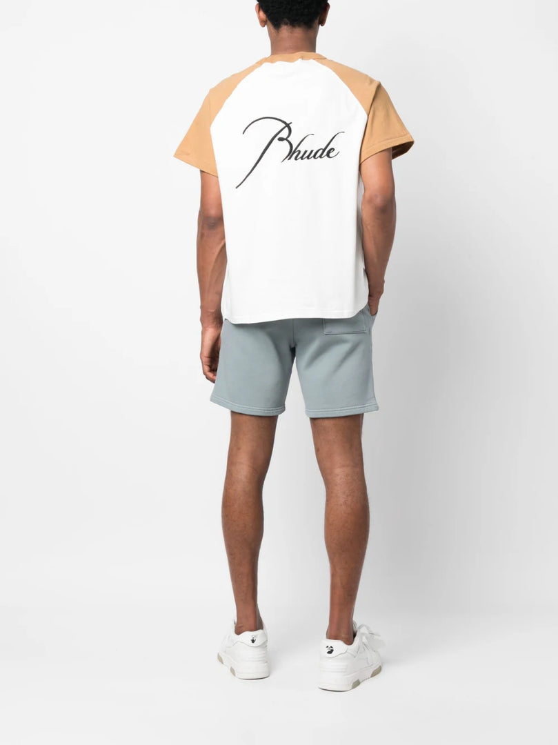 RHUDE BEIGE RAGLAN TEE