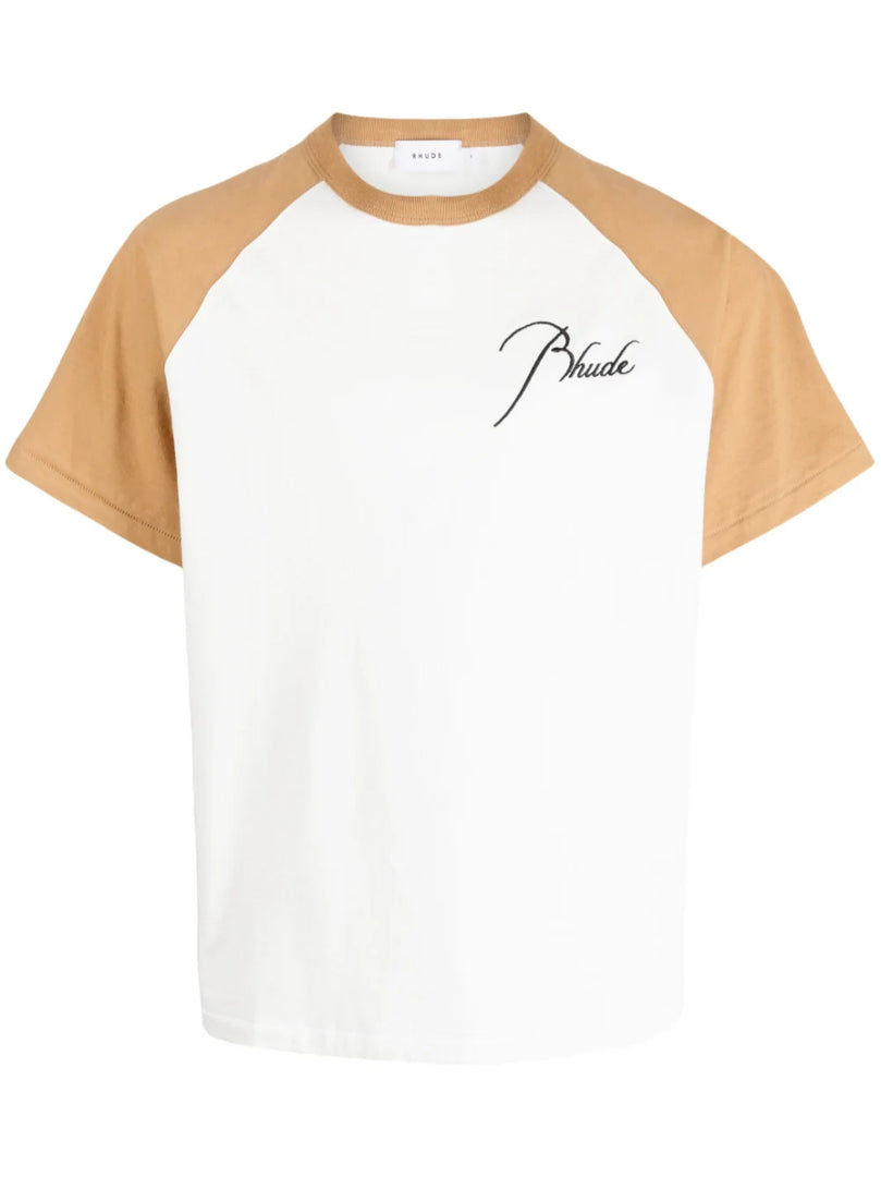 RHUDE BEIGE RAGLAN TEE