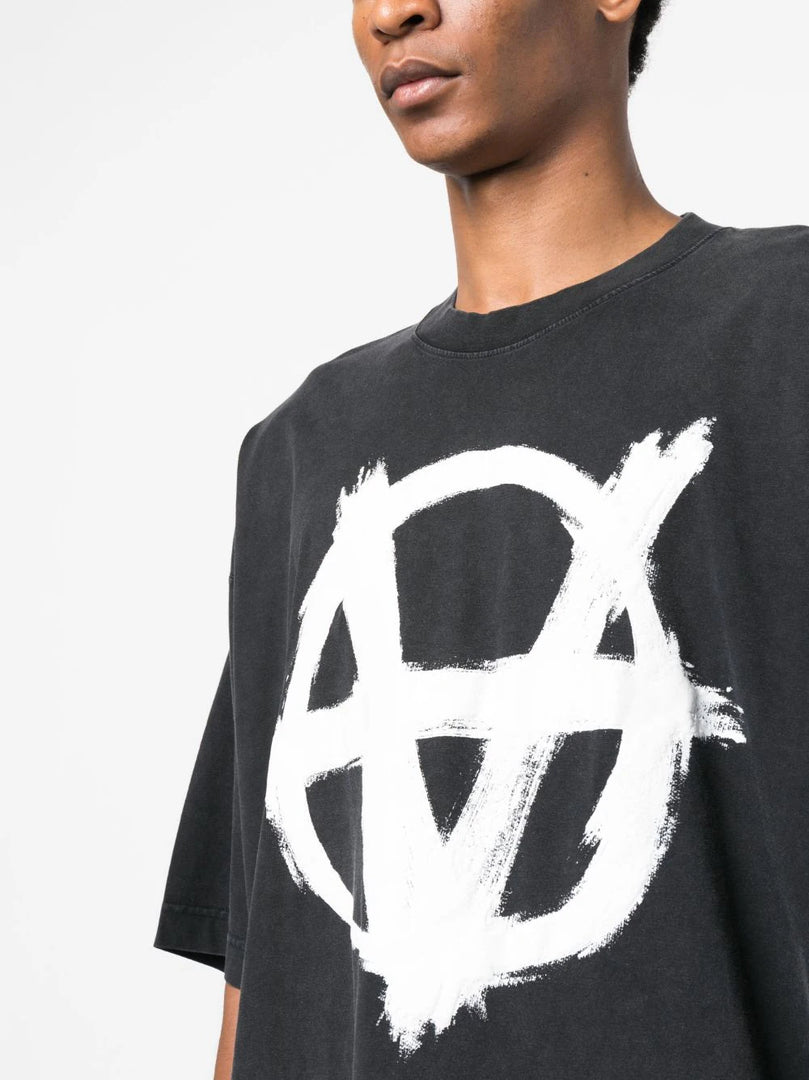 VETEMENTS REVERS ANARCHY GREY TEE