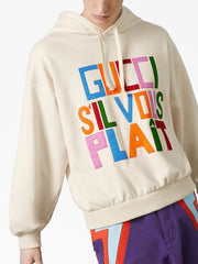 GUCCI LOGO PATCH HOODIE
