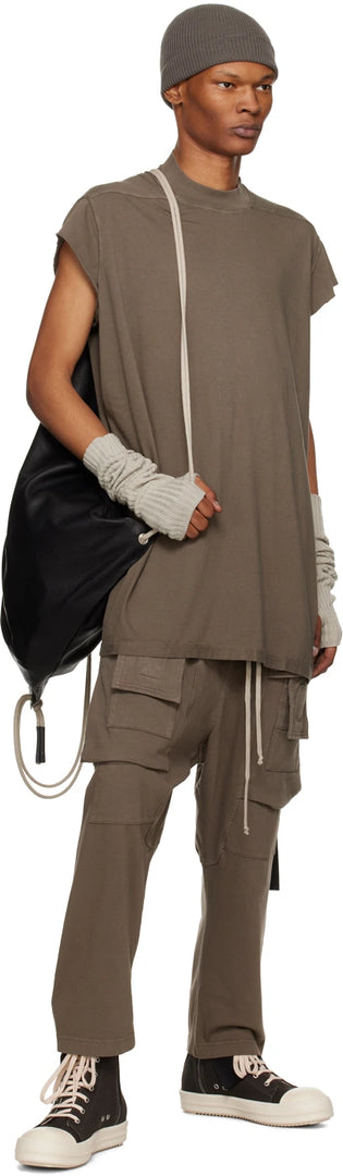 RICK OWENS DRKSHDW BROWN CARGO PANTS