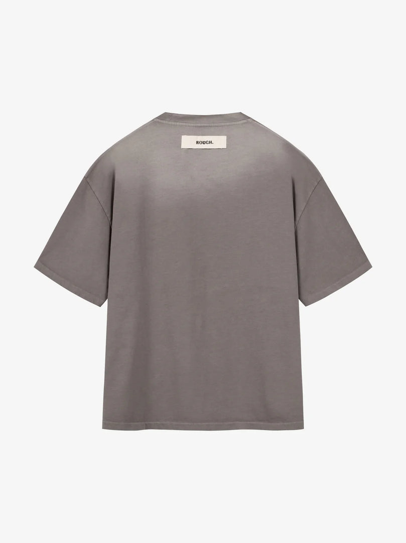 ROUGH BLEACHED VINTAGE FIG T-SHIRT