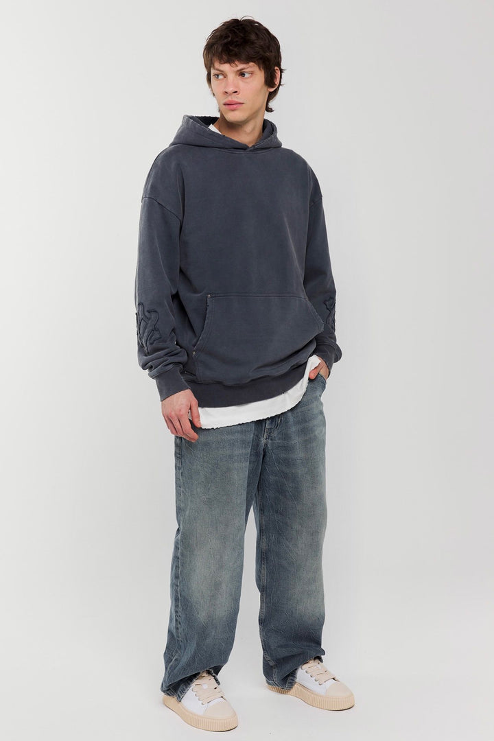 ASHEN - WASHED GREY HOODIE