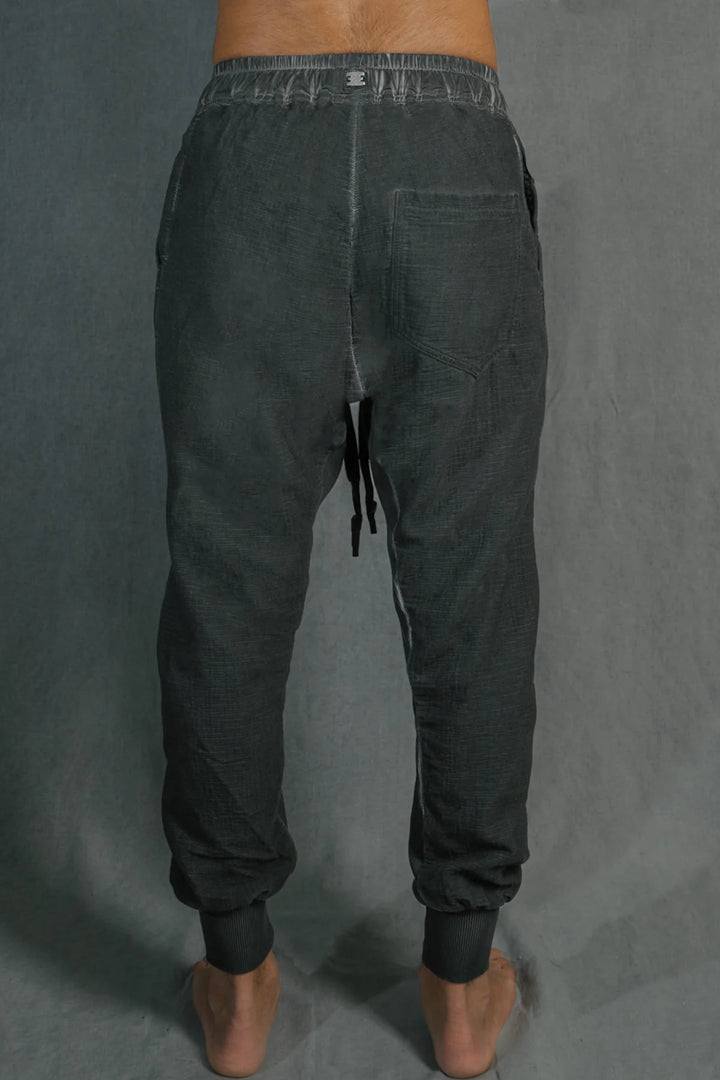 69 BY ISAAC SELLAM - GUSSET PANTS GAUFRÉ PLOMB