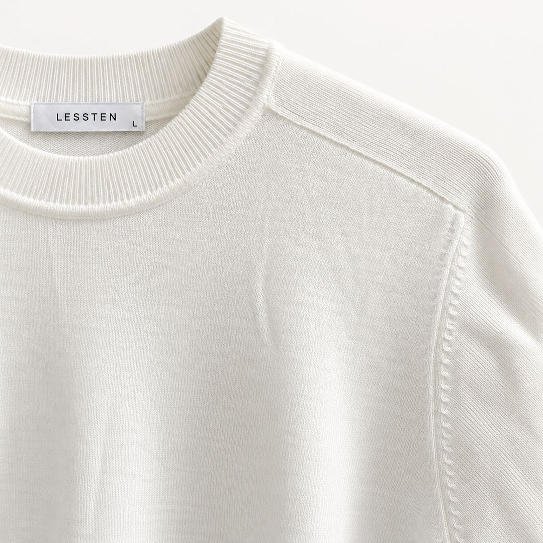LESSTEN CREWNECK KNIT – OFF WHITE