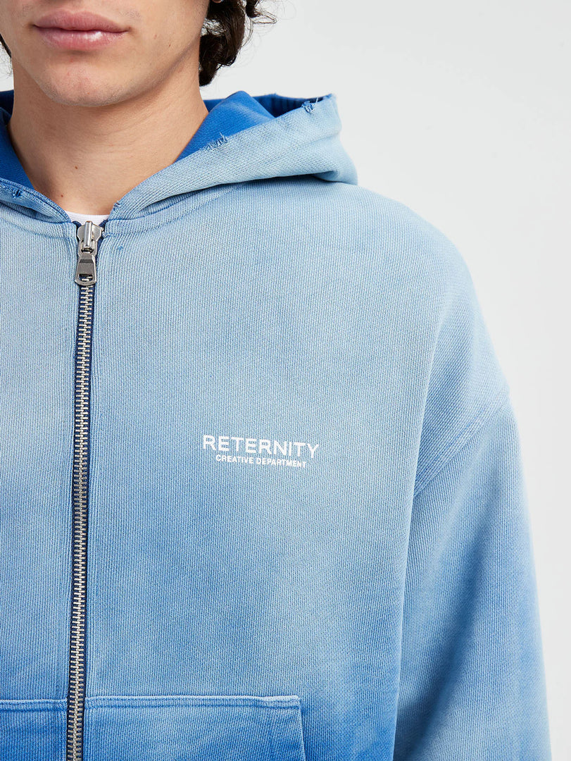 CREATIVE DEPT ZIP-HOODIE - FADED BLUE