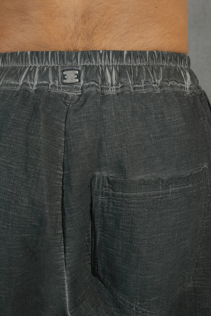 69 BY ISAAC SELLAM - GUSSET PANTS GAUFRÉ PLOMB