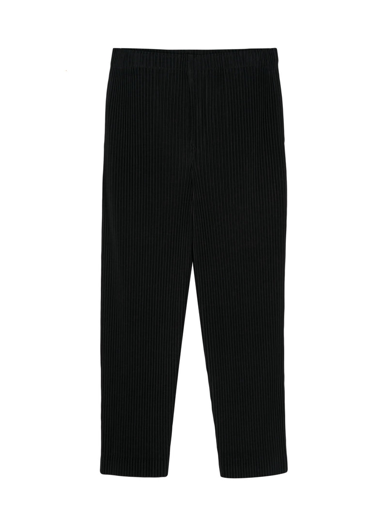 ISSEY MIYAKE HOMME PLISSE BLACK TROUSERS