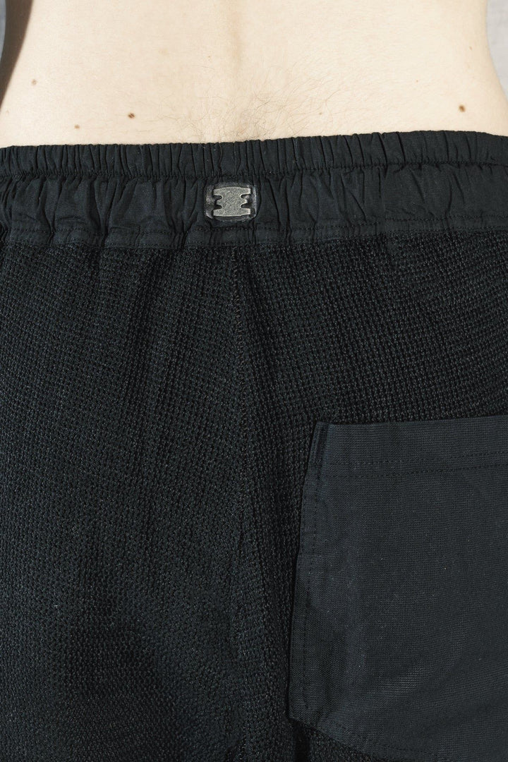 69 BY ISAAC SELLAM - GUSSET SHORT GRILLAGE NOIR
