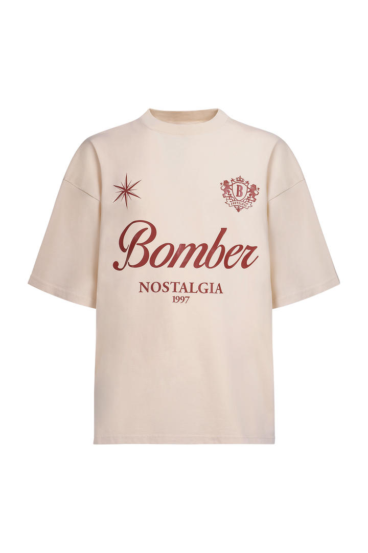 BOMBER TEE BEIGE