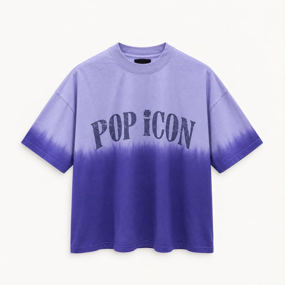 BOMBER - POPICON T-SHIRT OMBRE BLUE