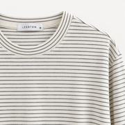 LESSTEN STRIPED LONG SLEEVE T-SHIRT – CREAM