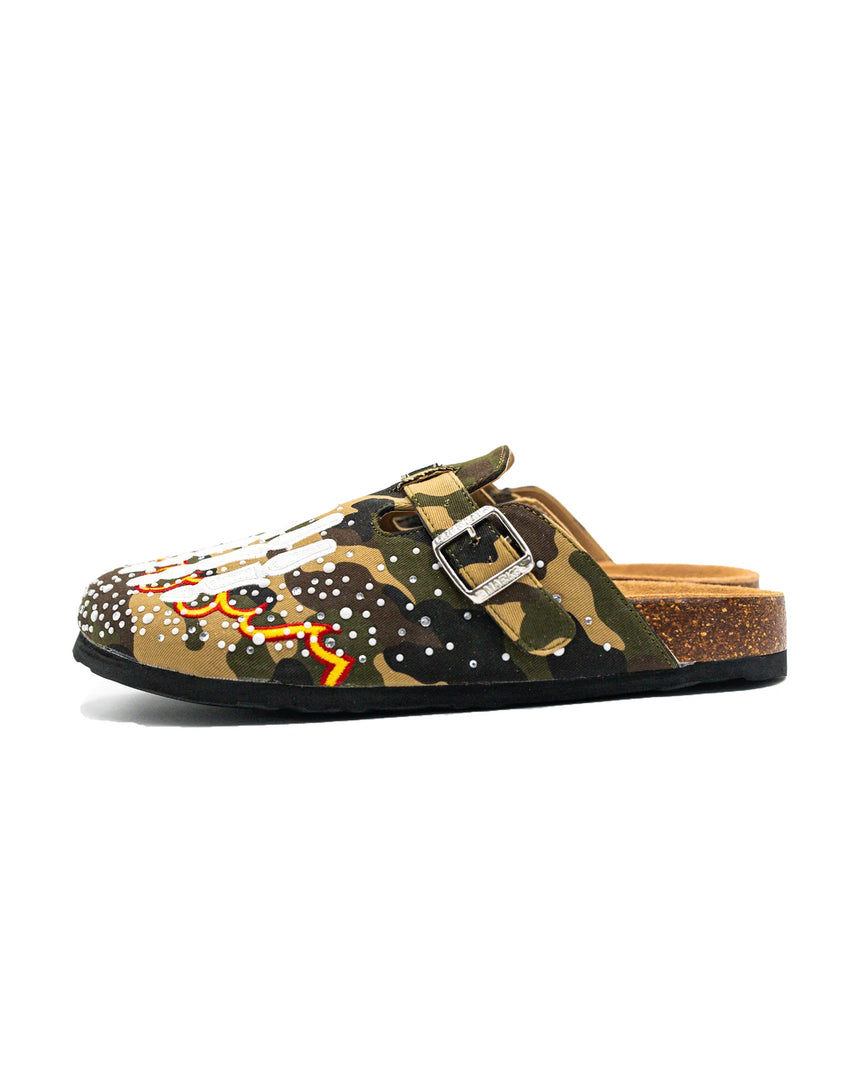 OM NEW YORK Camo Pearl Clogs