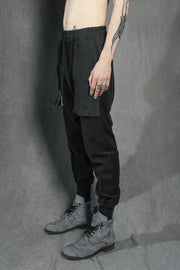 69 BY ISAAC SELLAM - GUSSET PANTS SPONGE NOIR