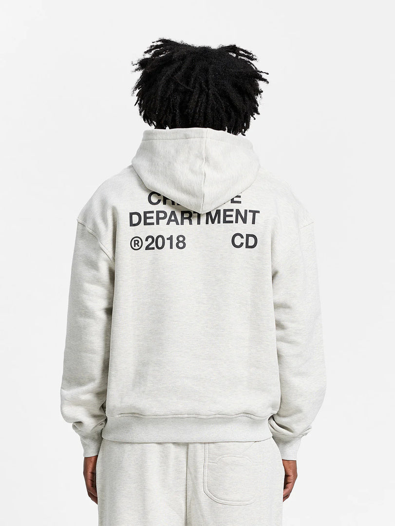 CREATIVE DEPT ZIP-HOODIE - MELANGE GREY