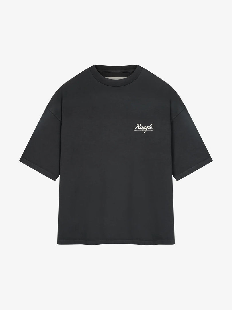 ROUGH METAL SHIELD T-SHIRT BLACK
