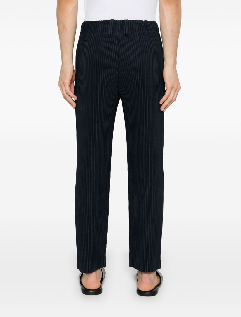 HOMME PLISSE ISSEY MIYAKE BLUE TROUSERS
