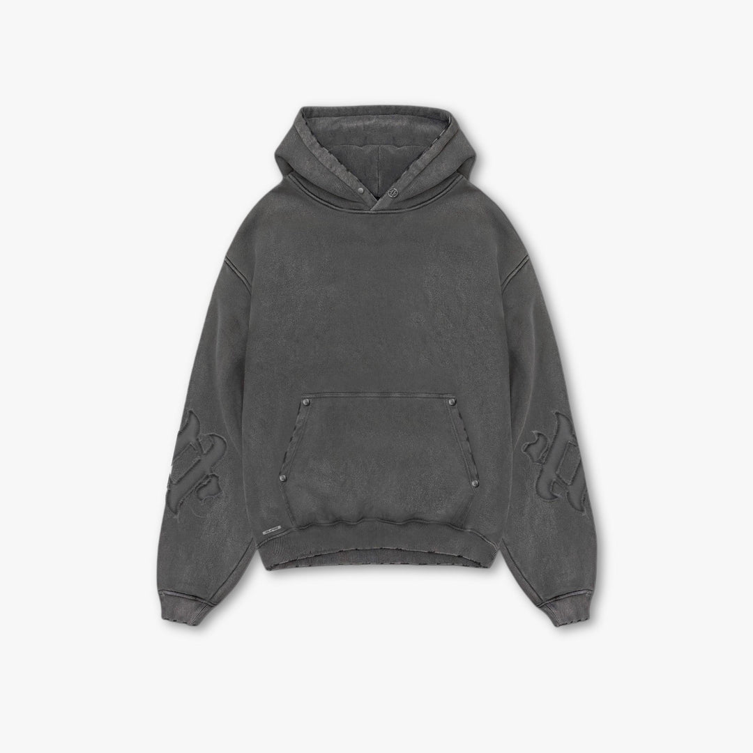 ASHEN - WASHED GREY HOODIE
