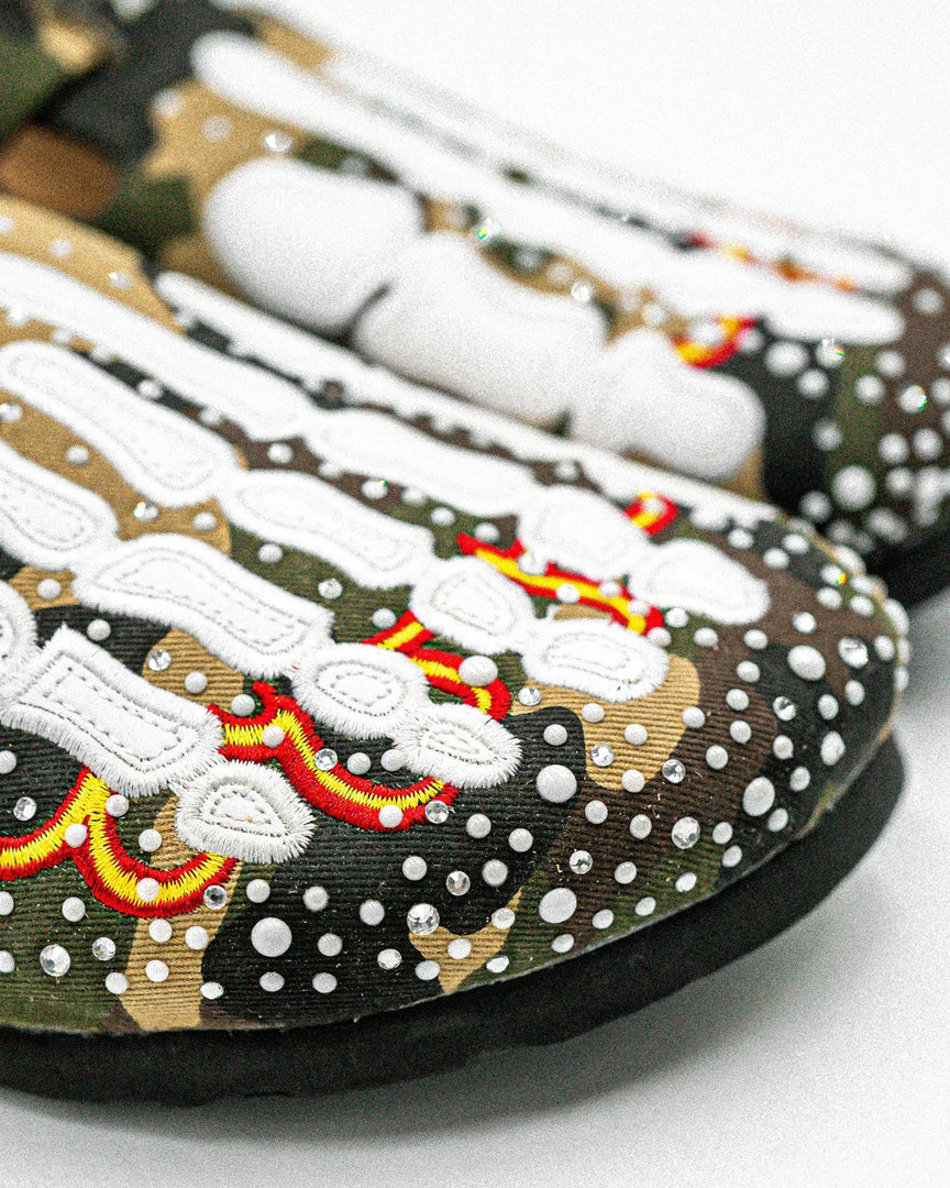 OM NEW YORK Camo Pearl Clogs