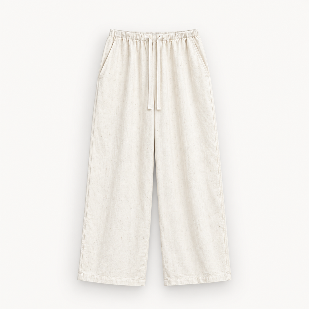 LESSTEN PANTS RELAXED WIDE OFF WHITE