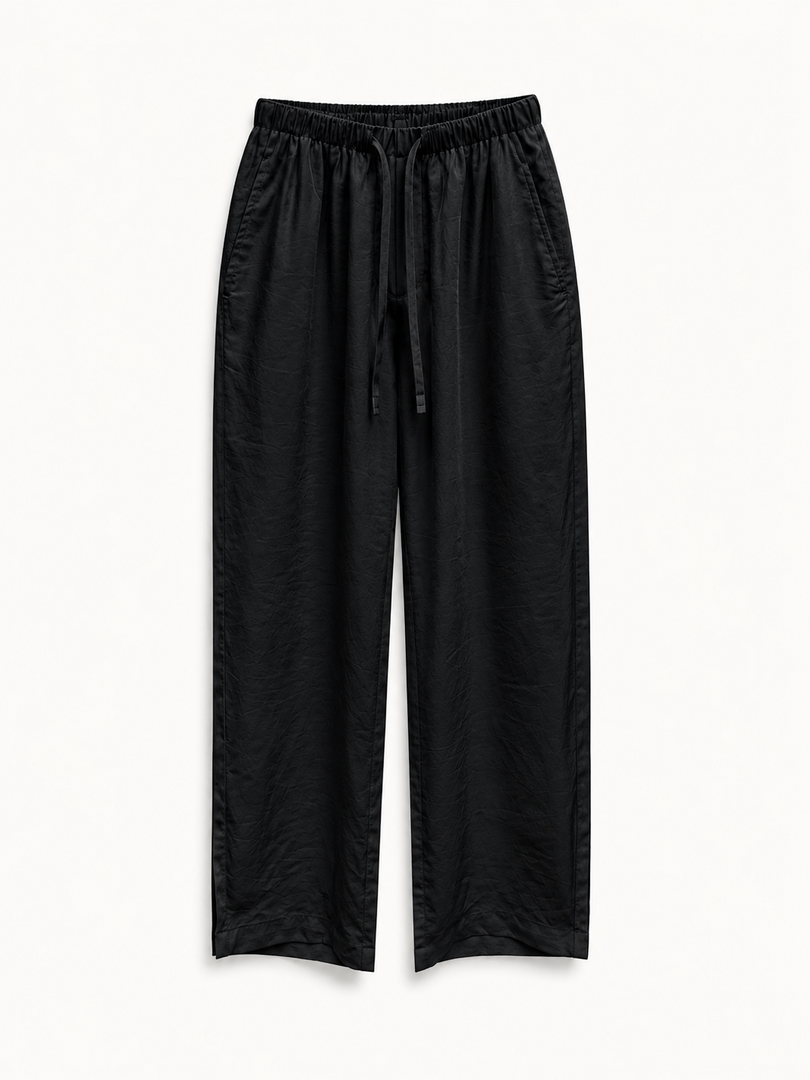 LESSTEN PANTS RELAXED DRAWSTRING BLACK