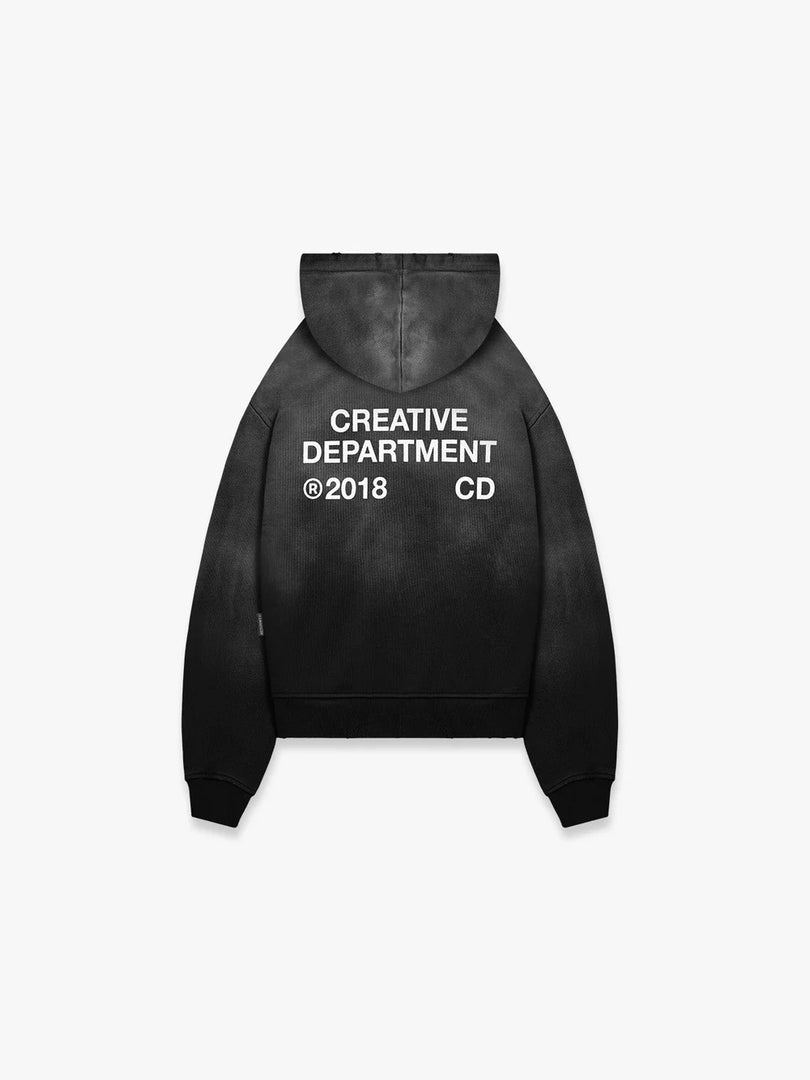 CREATIVE DEPT HOODIE - FADED BLACK