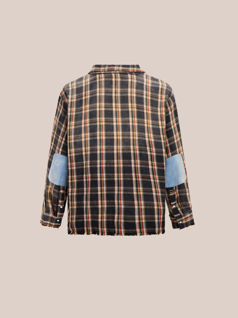 PLAID DENIM SHIRT