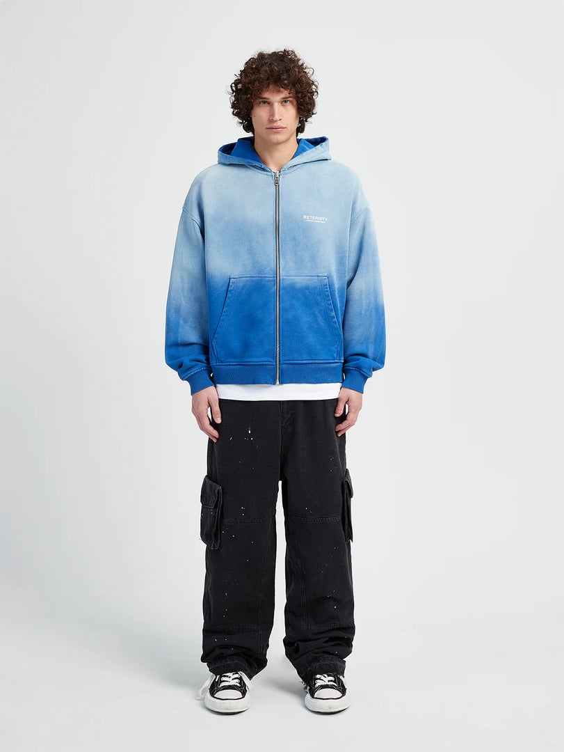 CREATIVE DEPT ZIP-HOODIE - FADED BLUE
