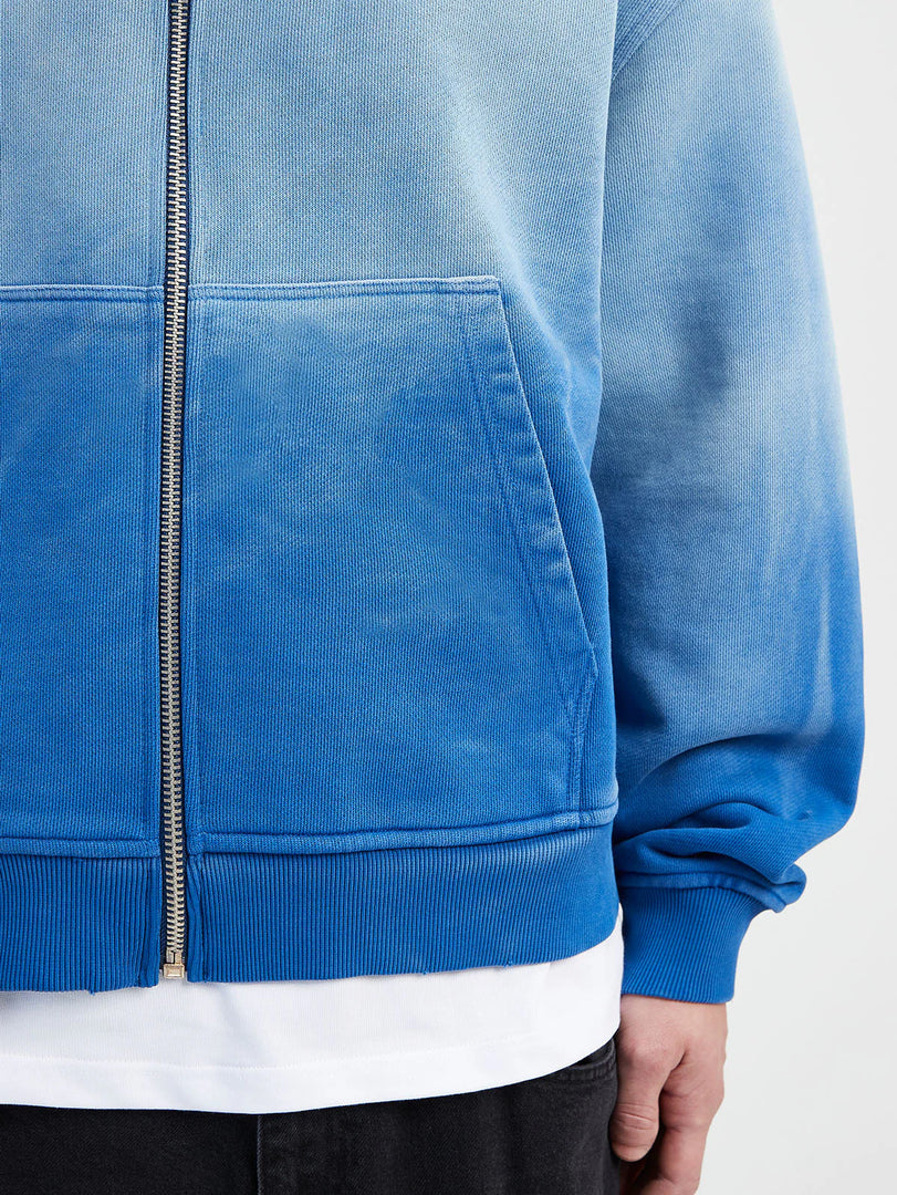 CREATIVE DEPT ZIP-HOODIE - FADED BLUE