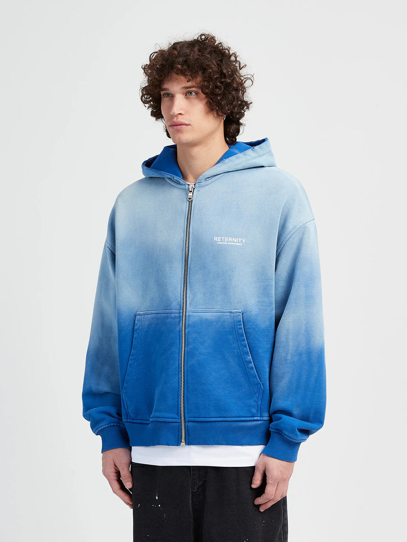 CREATIVE DEPT ZIP-HOODIE - FADED BLUE