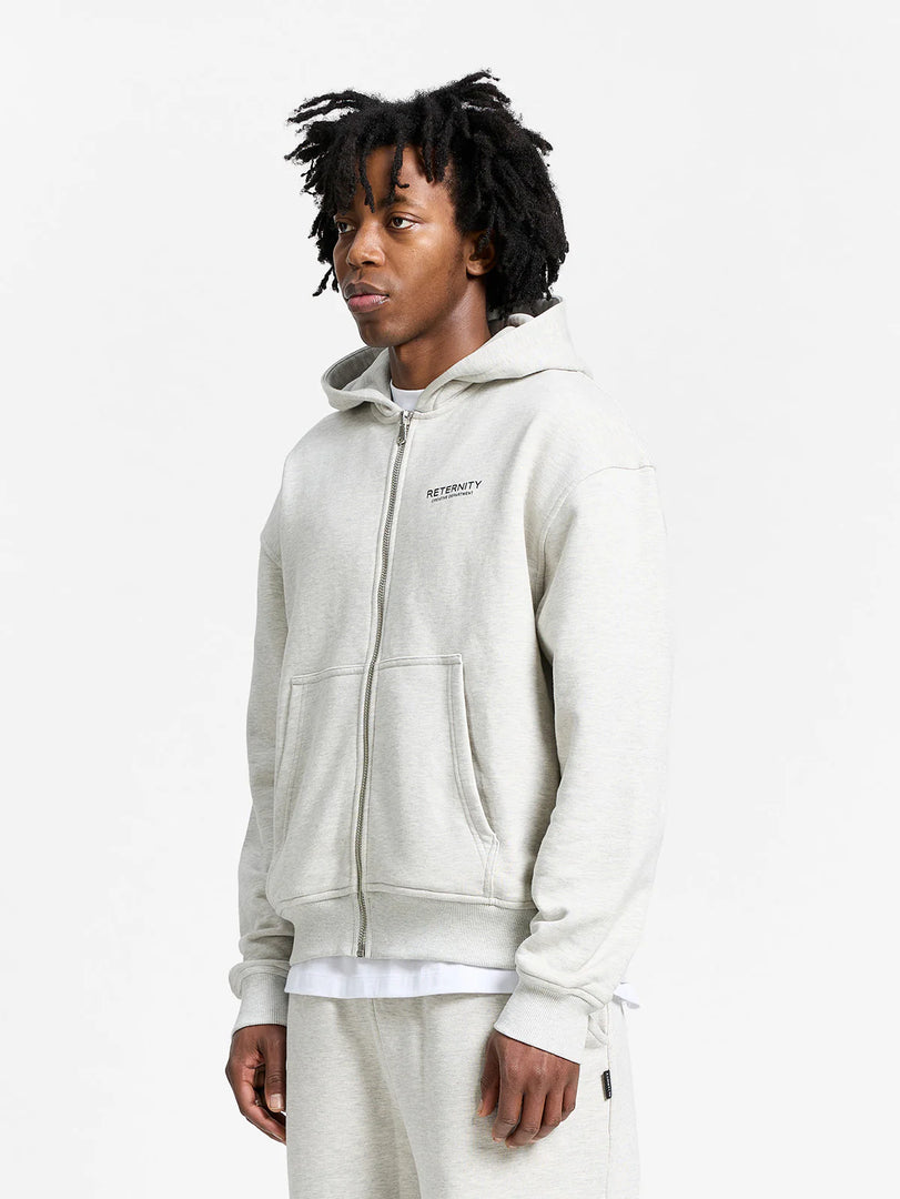 CREATIVE DEPT ZIP-HOODIE - MELANGE GREY