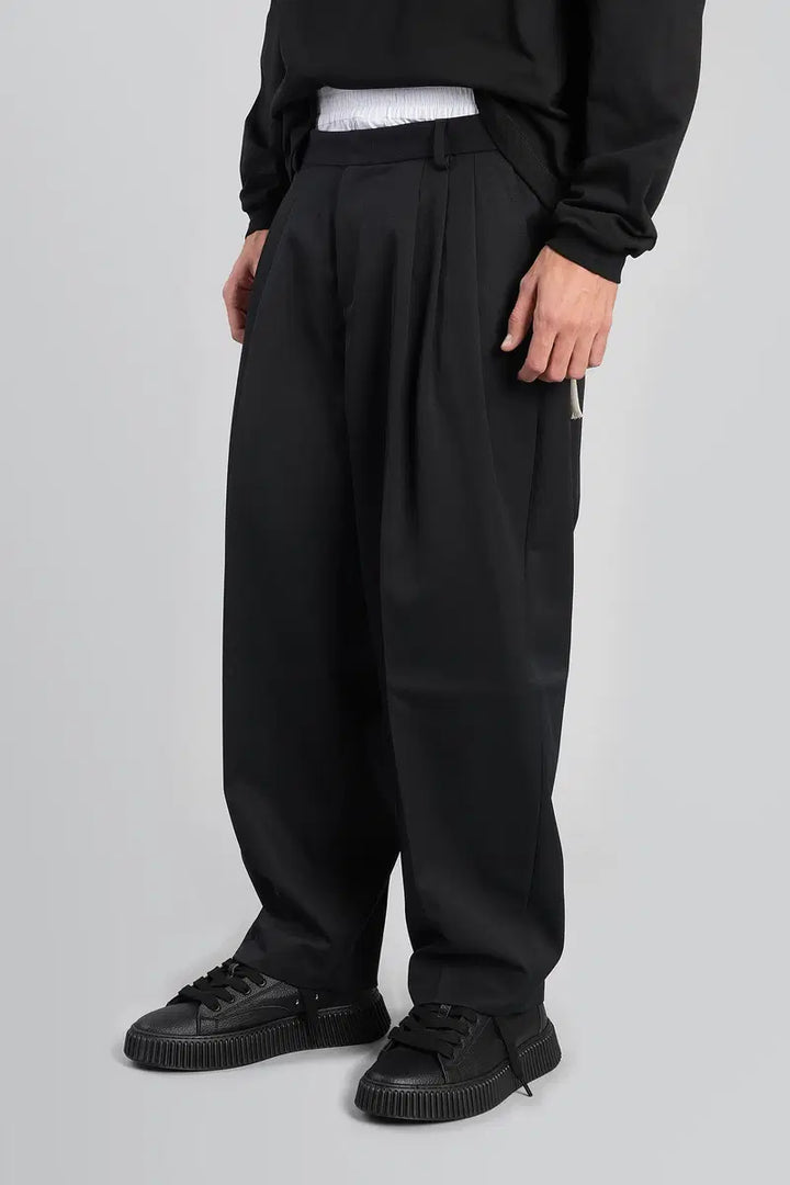 STATE OF ORDER BOKU BLACK WOOL PANTS