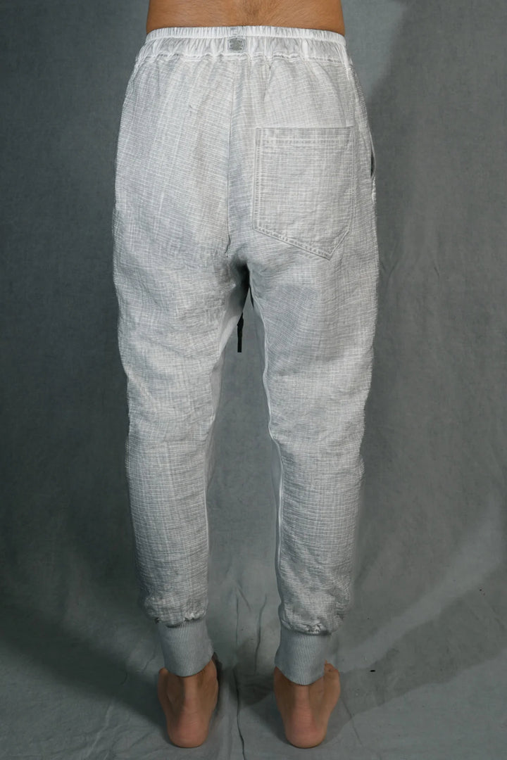 69 BY ISAAC SELLAM - GUSSET PANTS GAUFRÉ ALU