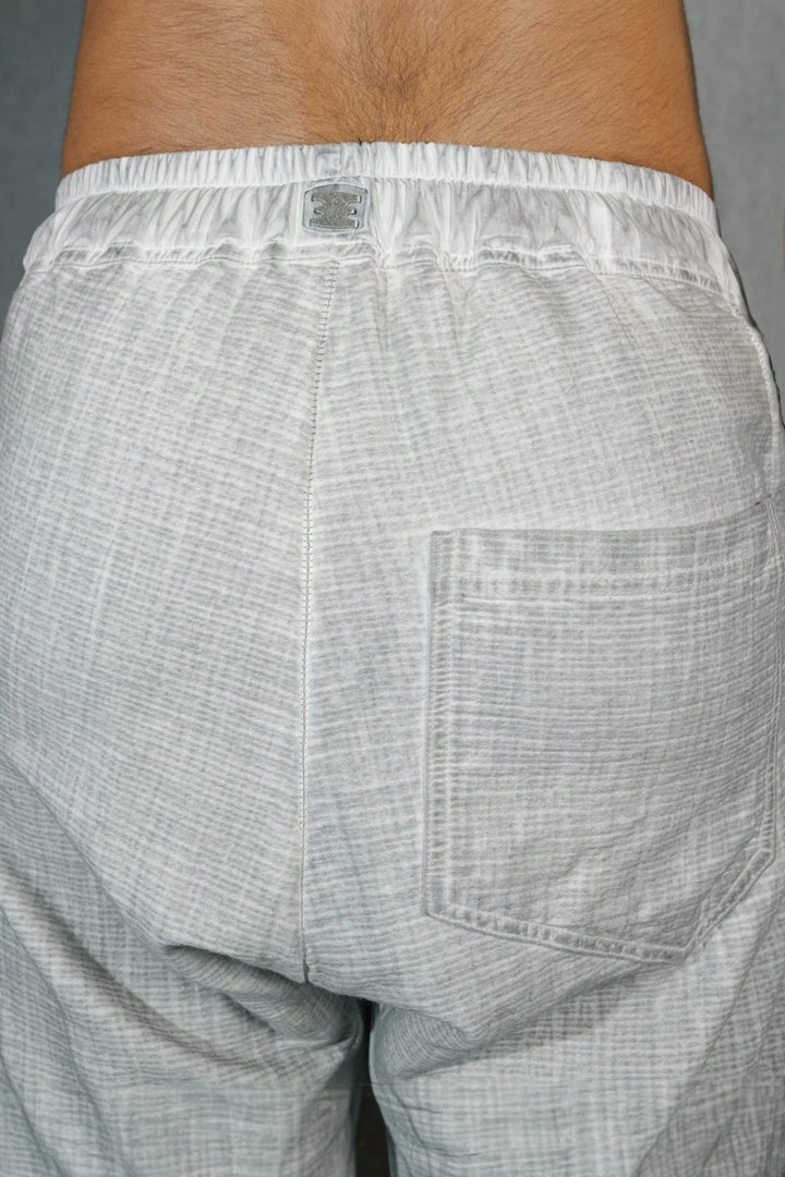 69 BY ISAAC SELLAM - GUSSET PANTS GAUFRÉ ALU