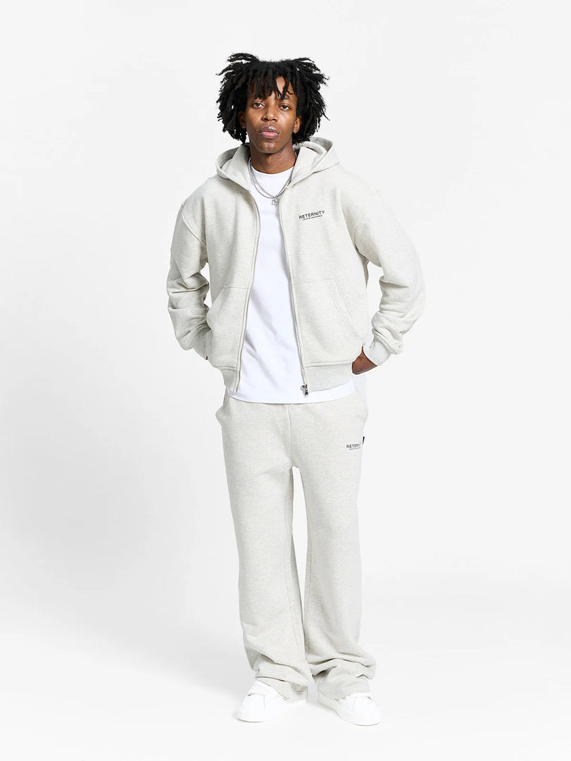 CREATIVE DEPT ZIP-HOODIE - MELANGE GREY