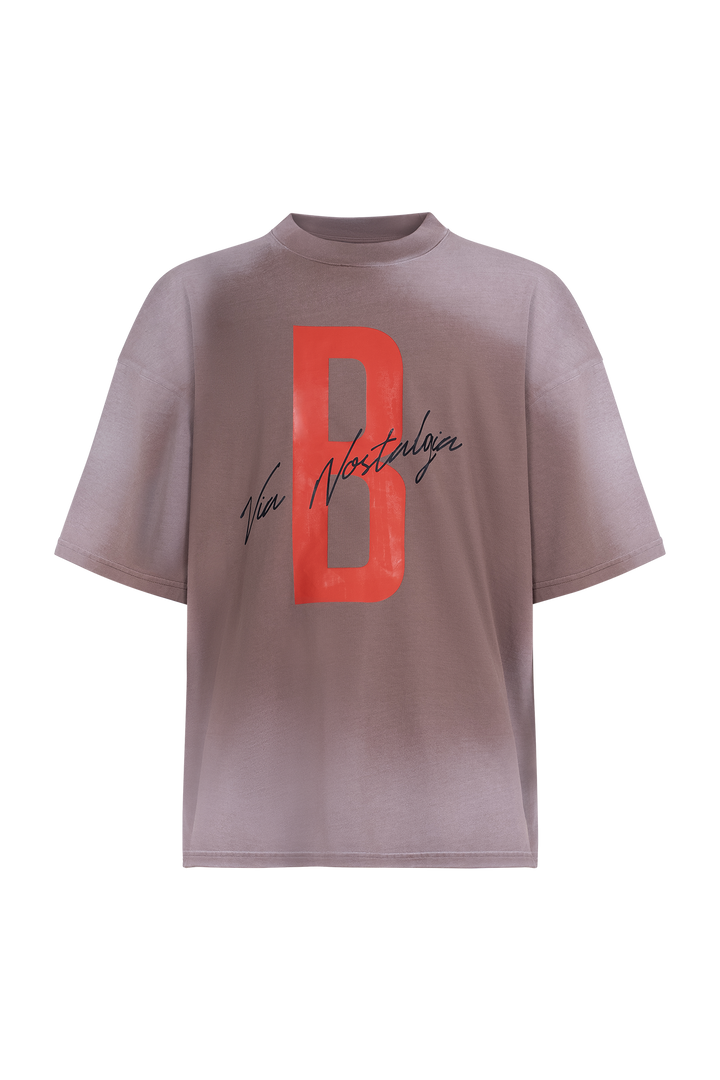 BOMBER TEE WASHED BROWN