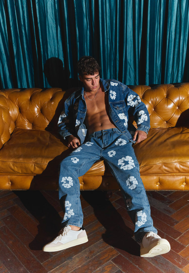SÌ FLOWERS JEANS