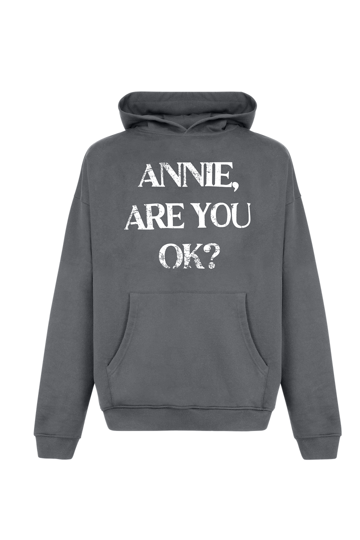 BOMBER HOODIE WASHED GRAY