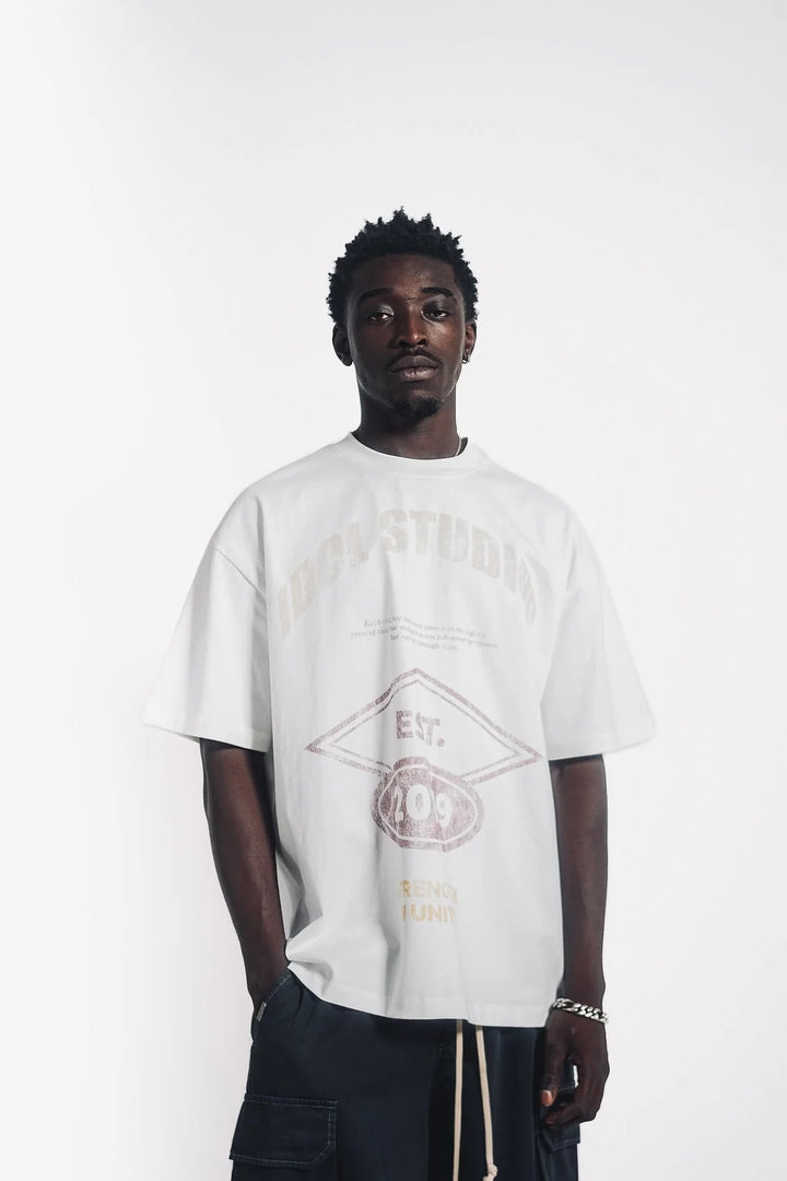 IDOL STUDIOS -RESOLVE - WHITE T-SHIRT