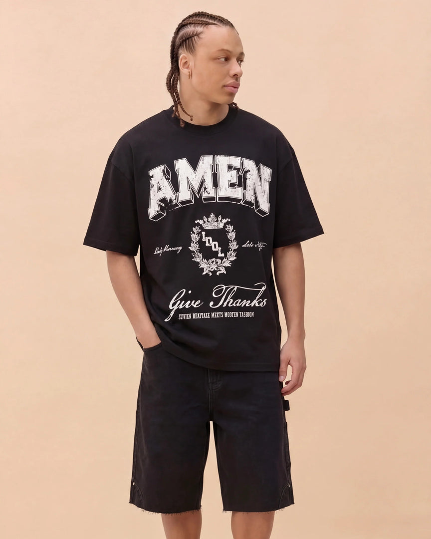IDOL STUDIOS - AMEN - BLACK T-SHIRT