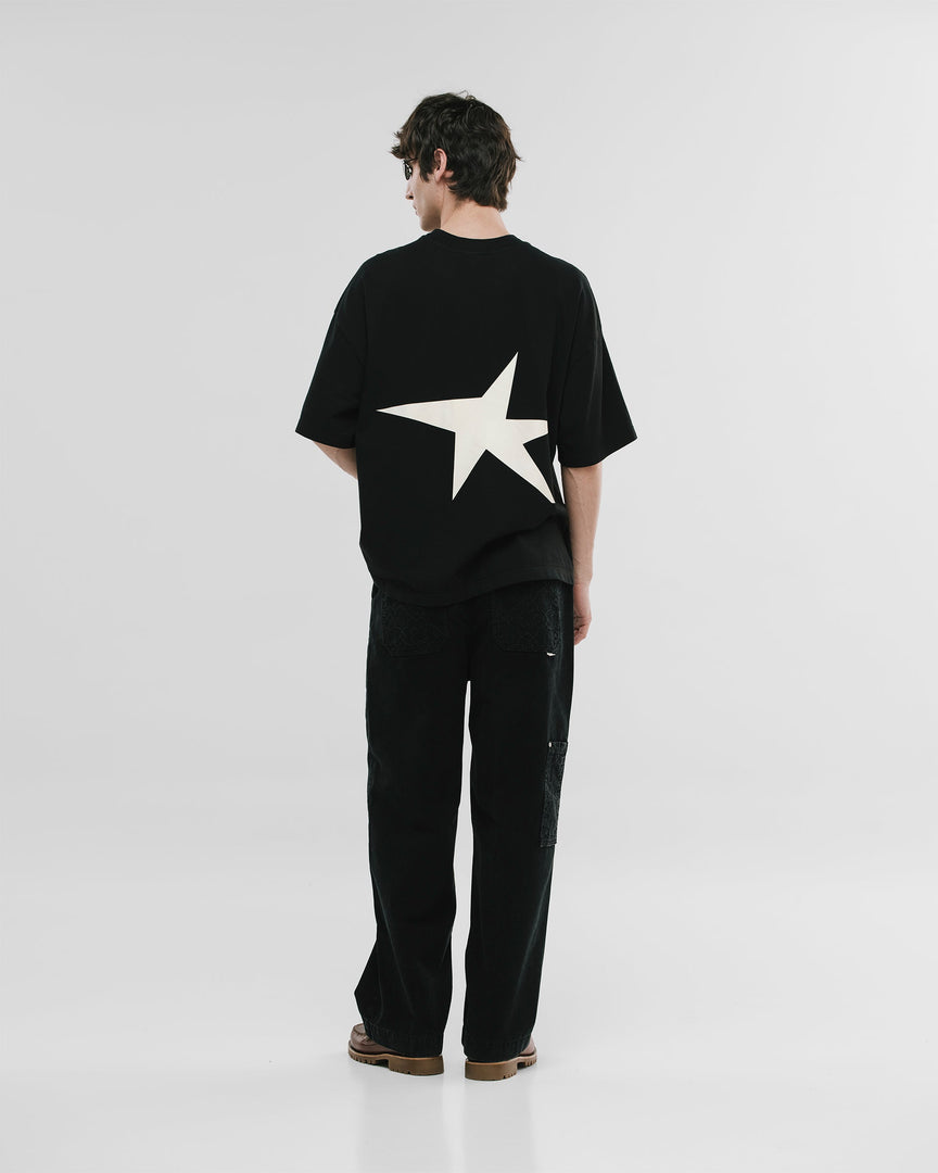 MONOIC - Riva Boxy Fit T-Shirt - Jet Black