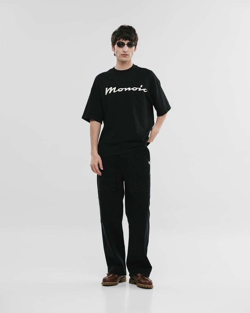 MONOIC - Riva Boxy Fit T-Shirt - Jet Black